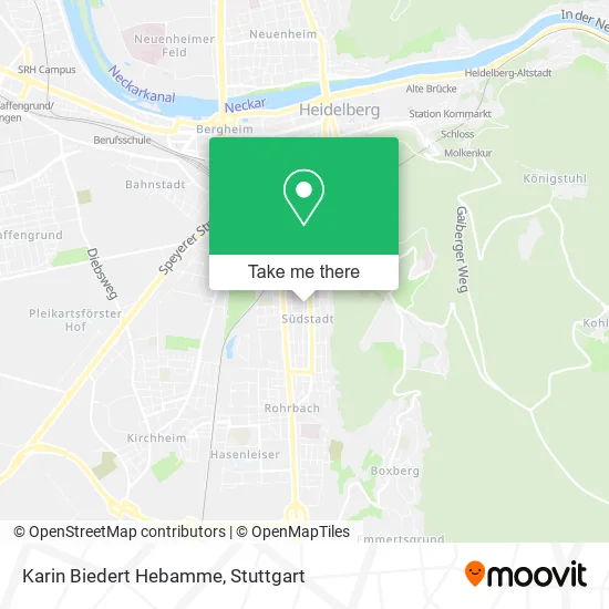 Карта Karin Biedert Hebamme