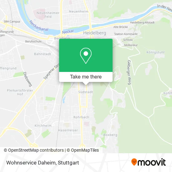 Карта Wohnservice Daheim