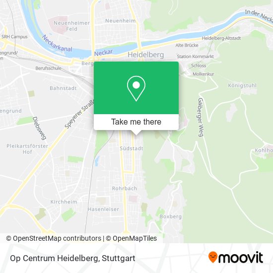 Карта Op Centrum Heidelberg