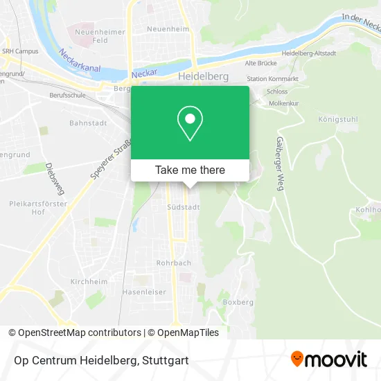 Карта Op Centrum Heidelberg