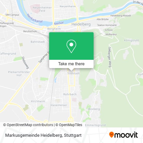 Markusgemeinde Heidelberg map