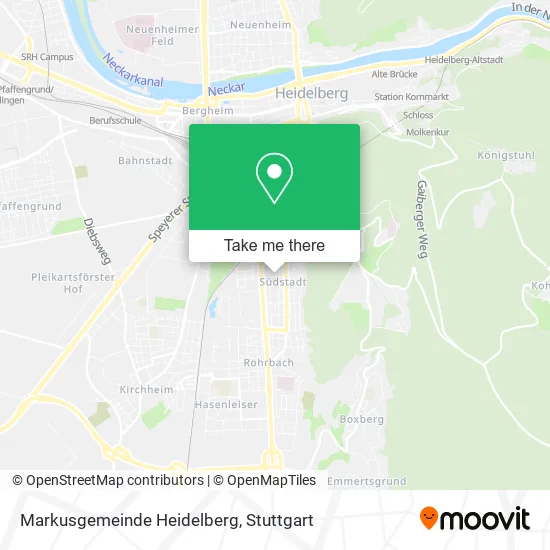 Карта Markusgemeinde Heidelberg