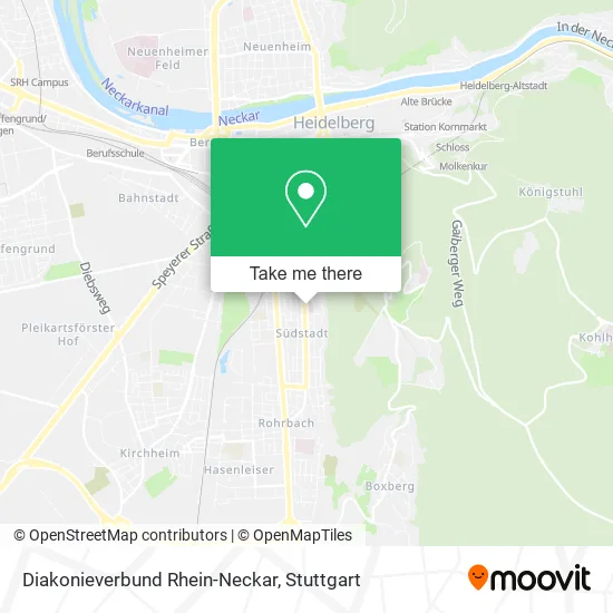 Карта Diakonieverbund Rhein-Neckar