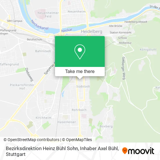 Карта Bezirksdirektion Heinz Bühl Sohn, Inhaber Axel Bühl