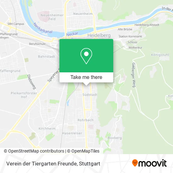 Карта Verein der Tiergarten Freunde