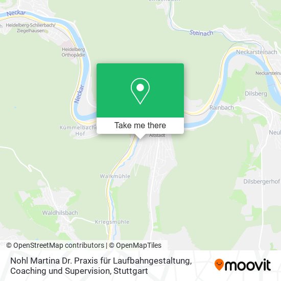 Карта Nohl Martina Dr. Praxis für Laufbahngestaltung, Coaching und Supervision