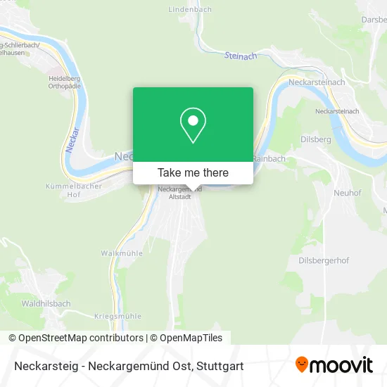 Карта Neckarsteig - Neckargemünd Ost