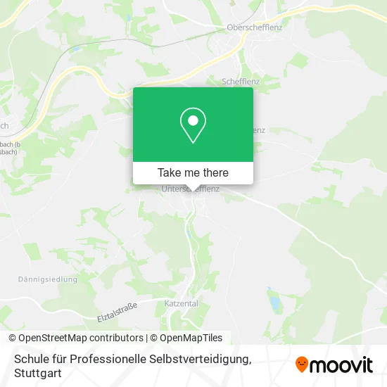 Карта Schule für Professionelle Selbstverteidigung