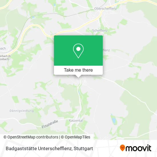 Карта Badgaststätte Unterschefflenz