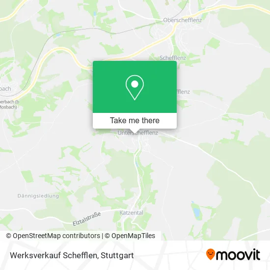 Карта Werksverkauf Schefflen