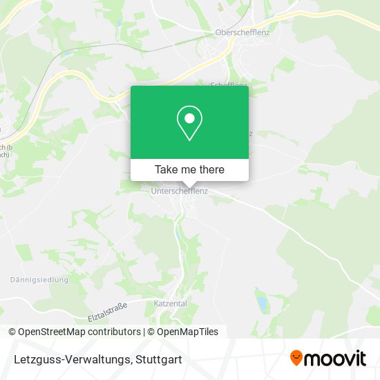 Letzguss-Verwaltungs map