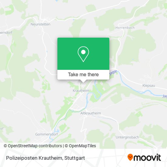 Polizeiposten Krautheim map