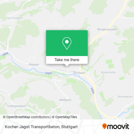 Kocher-Jagst Transportbeton map