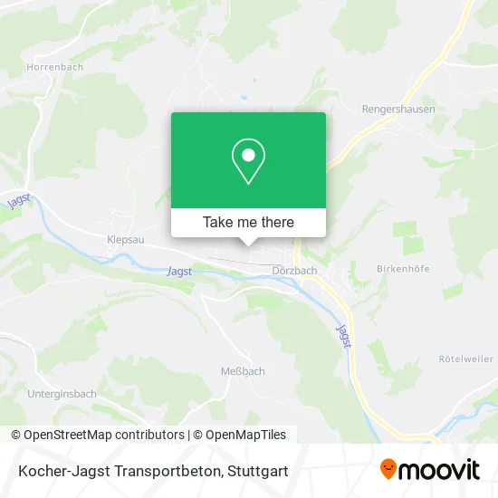 Карта Kocher-Jagst Transportbeton