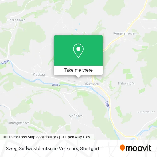 Карта Sweg Südwestdeutsche Verkehrs