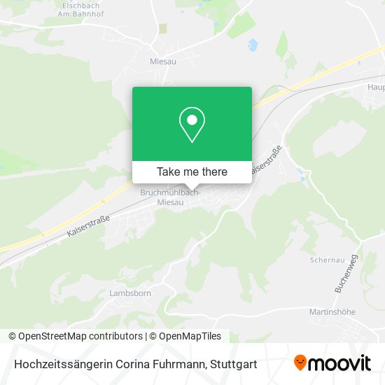 Hochzeitssängerin Corina Fuhrmann map