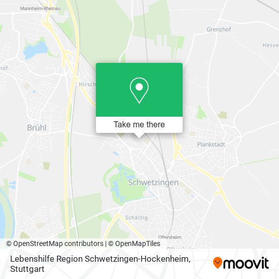 Карта Lebenshilfe Region Schwetzingen-Hockenheim