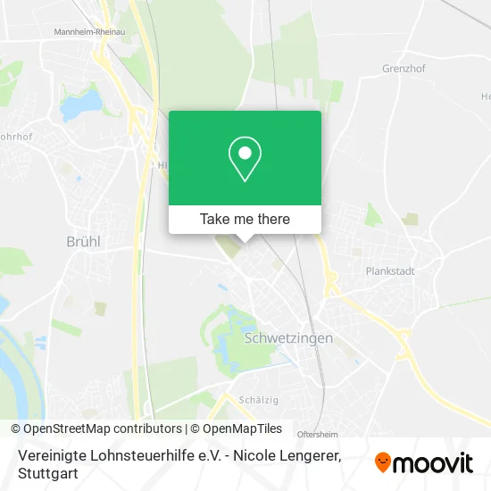 Карта Vereinigte Lohnsteuerhilfe e.V. - Nicole Lengerer