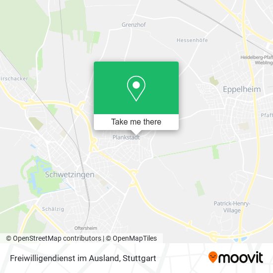 Freiwilligendienst im Ausland map