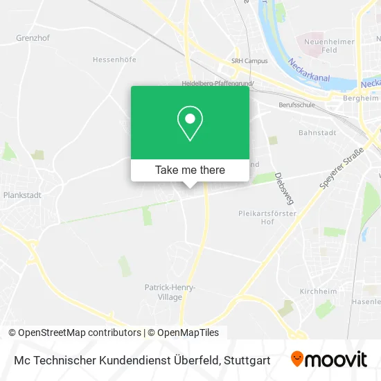 Карта Mc Technischer Kundendienst Überfeld