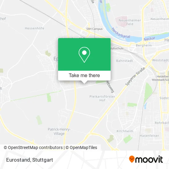 Карта Eurostand