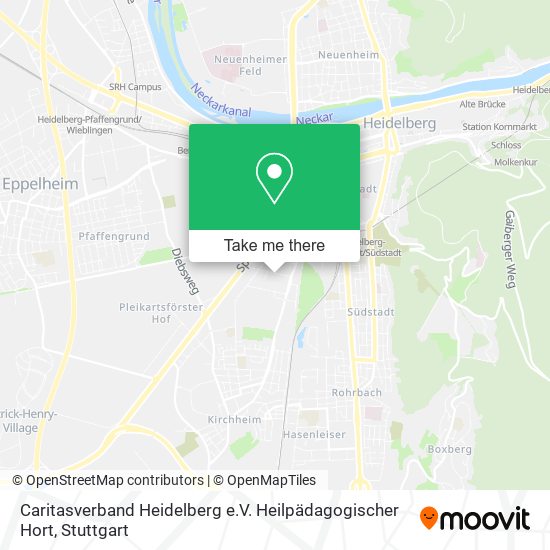 Caritasverband Heidelberg e.V. Heilpädagogischer Hort map