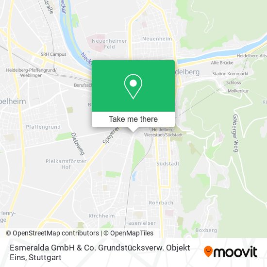 Карта Esmeralda GmbH & Co. Grundstücksverw. Objekt Eins