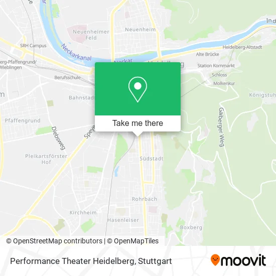 Карта Performance Theater Heidelberg