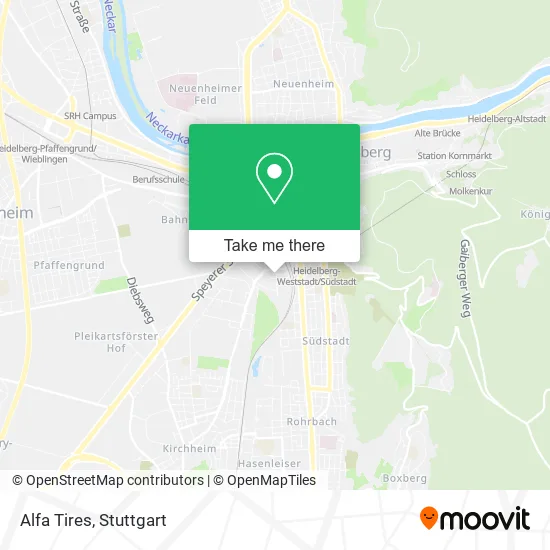 Карта Alfa Tires