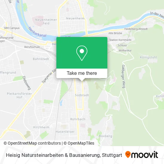 Карта Heisig Natursteinarbeiten & Bausanierung