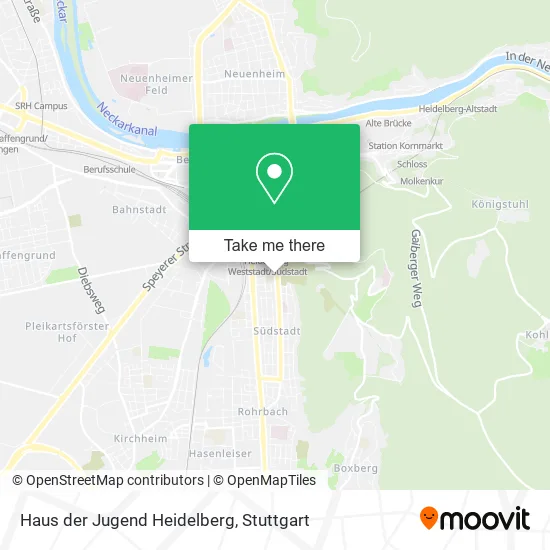 Карта Haus der Jugend Heidelberg