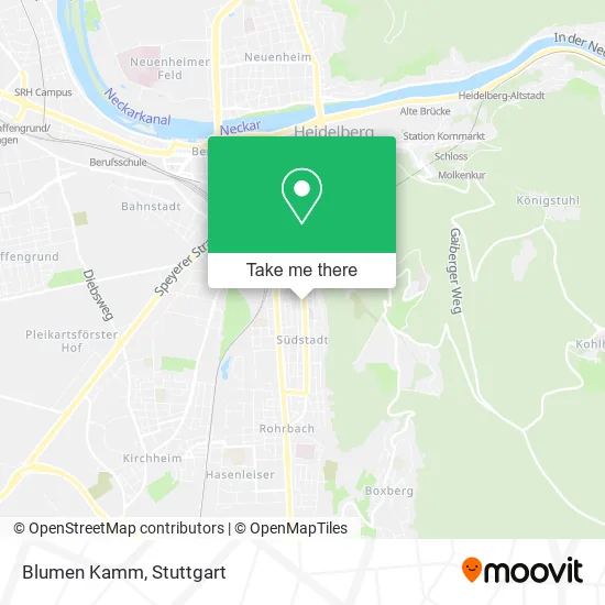 Карта Blumen Kamm