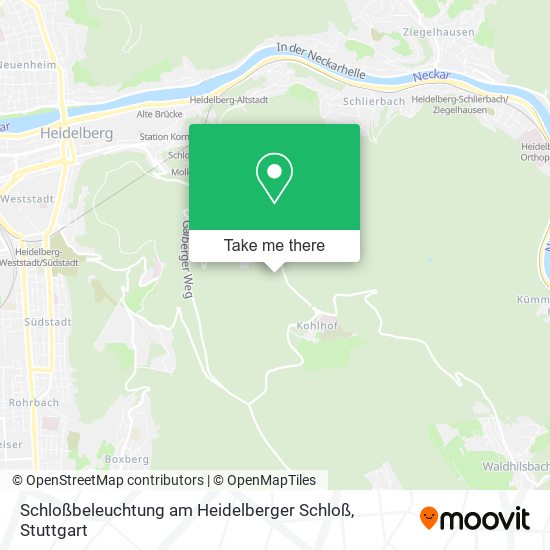 Schloßbeleuchtung am Heidelberger Schloß map
