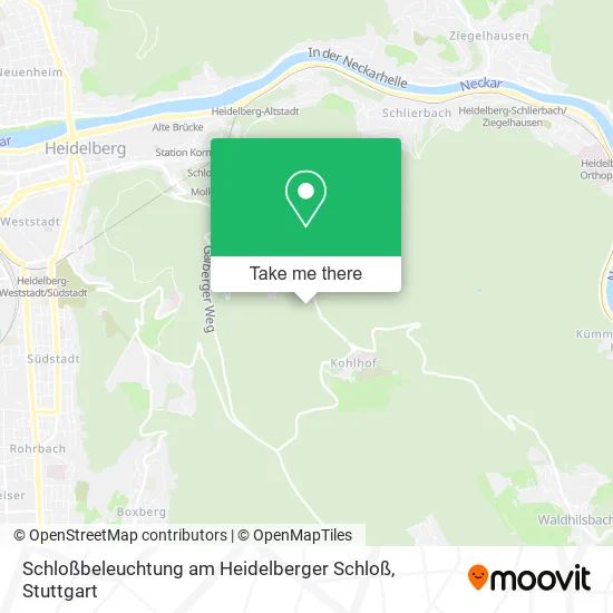 Карта Schloßbeleuchtung am Heidelberger Schloß