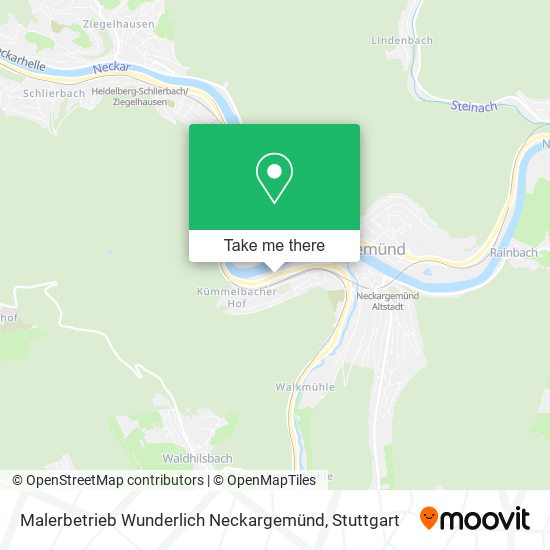 Карта Malerbetrieb Wunderlich Neckargemünd