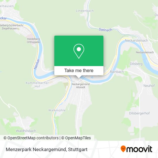 Menzerpark Neckargemünd map