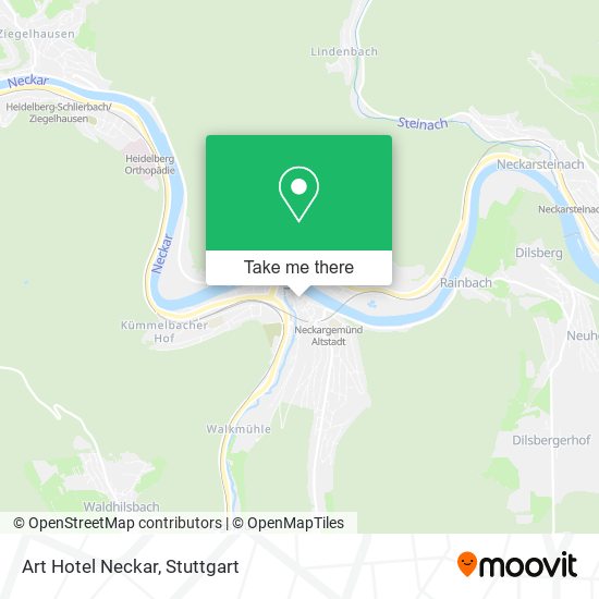 Карта Art Hotel Neckar