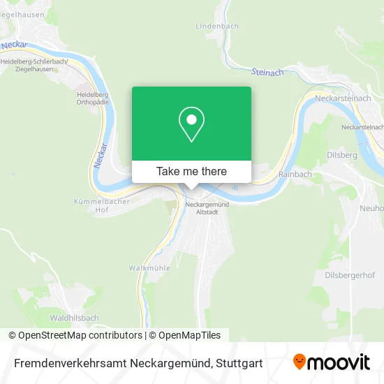 Карта Fremdenverkehrsamt Neckargemünd