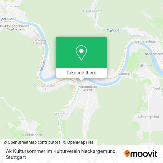 Ak Kultursommer im Kulturverein Neckargemünd map