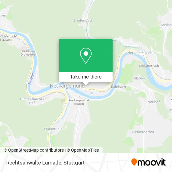 Карта Rechtsanwälte Lamadé