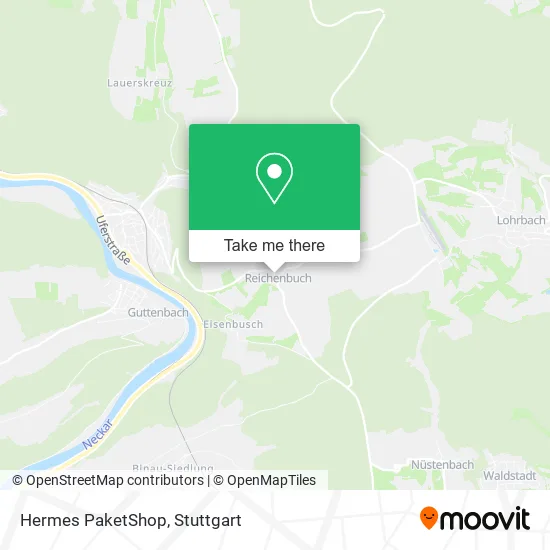 Hermes PaketShop map