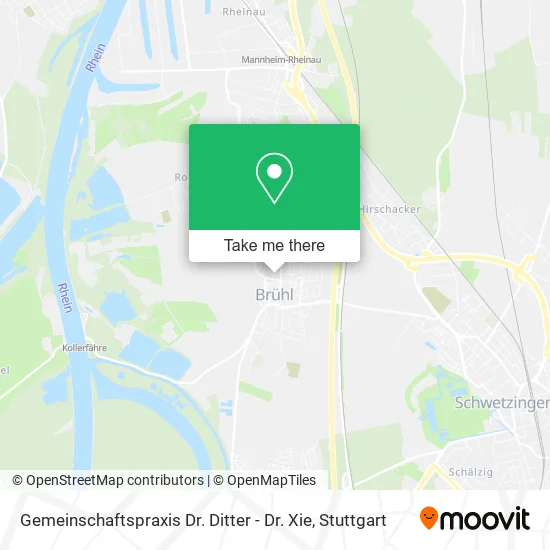 Карта Gemeinschaftspraxis Dr. Ditter - Dr. Xie