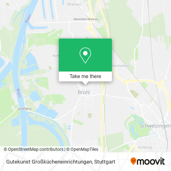Карта Gutekunst Großkücheneinrichtungen