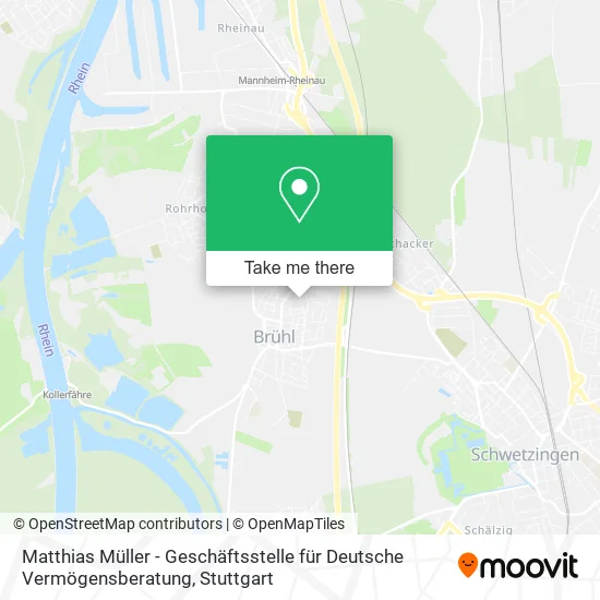 Карта Matthias Müller - Geschäftsstelle für Deutsche Vermögensberatung