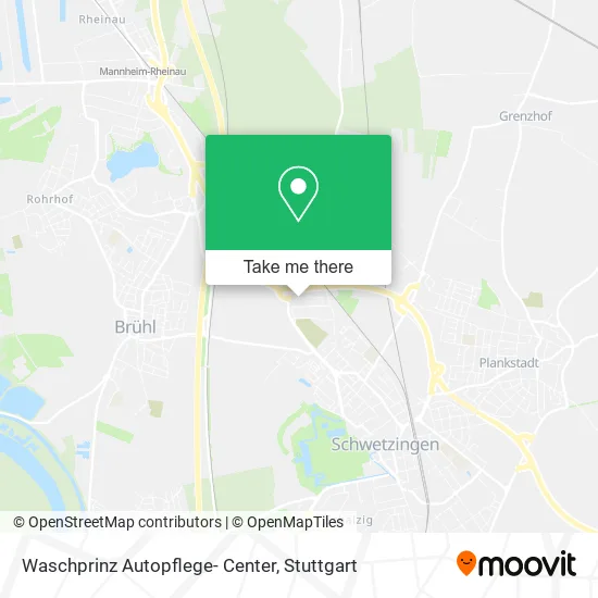 Waschprinz Autopflege- Center map