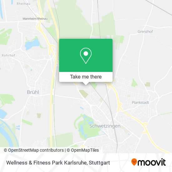 Карта Wellness & Fitness Park Karlsruhe