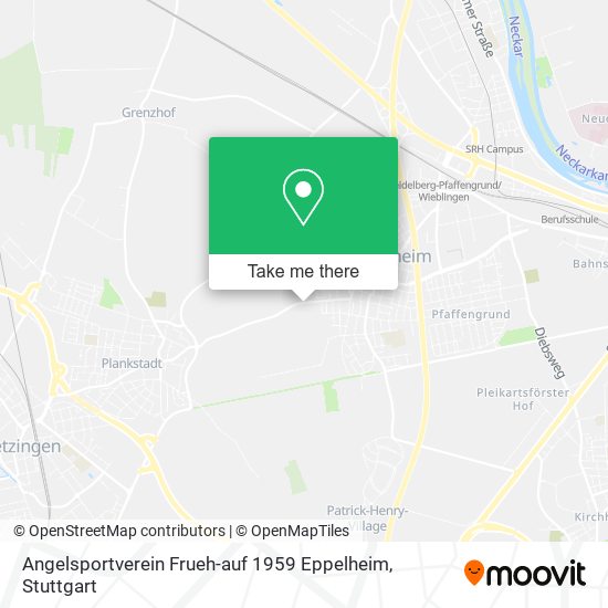 Angelsportverein Frueh-auf 1959 Eppelheim map