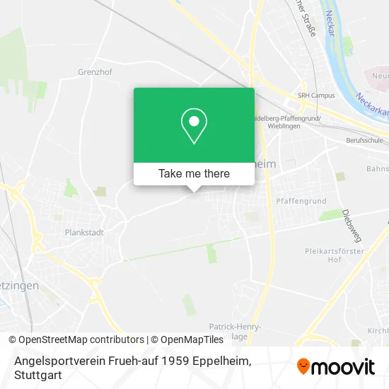 Карта Angelsportverein Frueh-auf 1959 Eppelheim