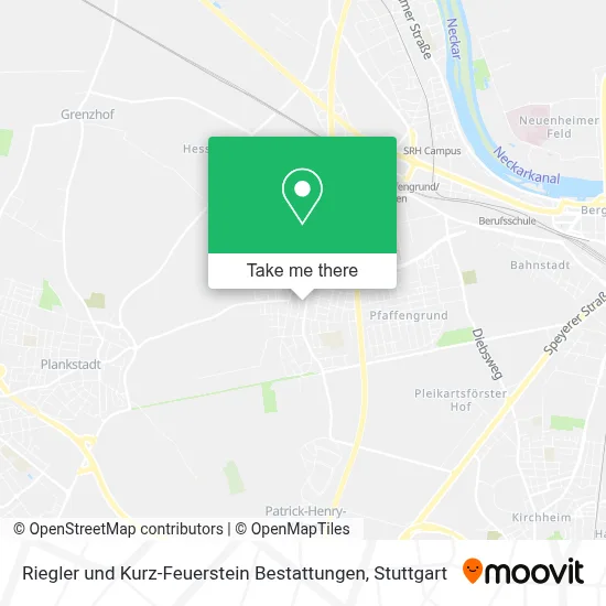 Riegler und Kurz-Feuerstein Bestattungen map