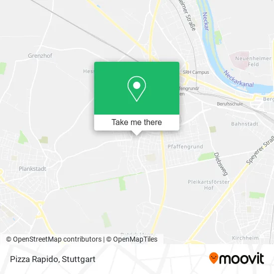 Карта Pizza Rapido